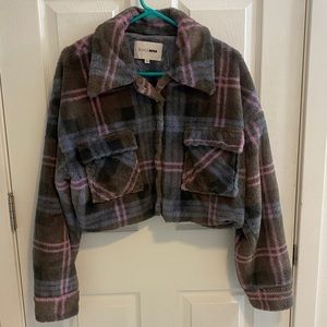 fashion nova plaid crop jacket